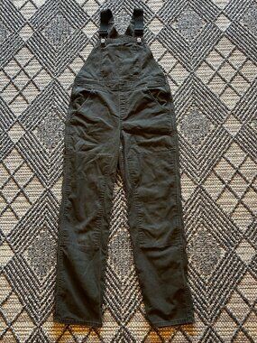 REI Co-op Youth Bib Overalls XL 18 Charcoal Canvas Work Adjustable Straps